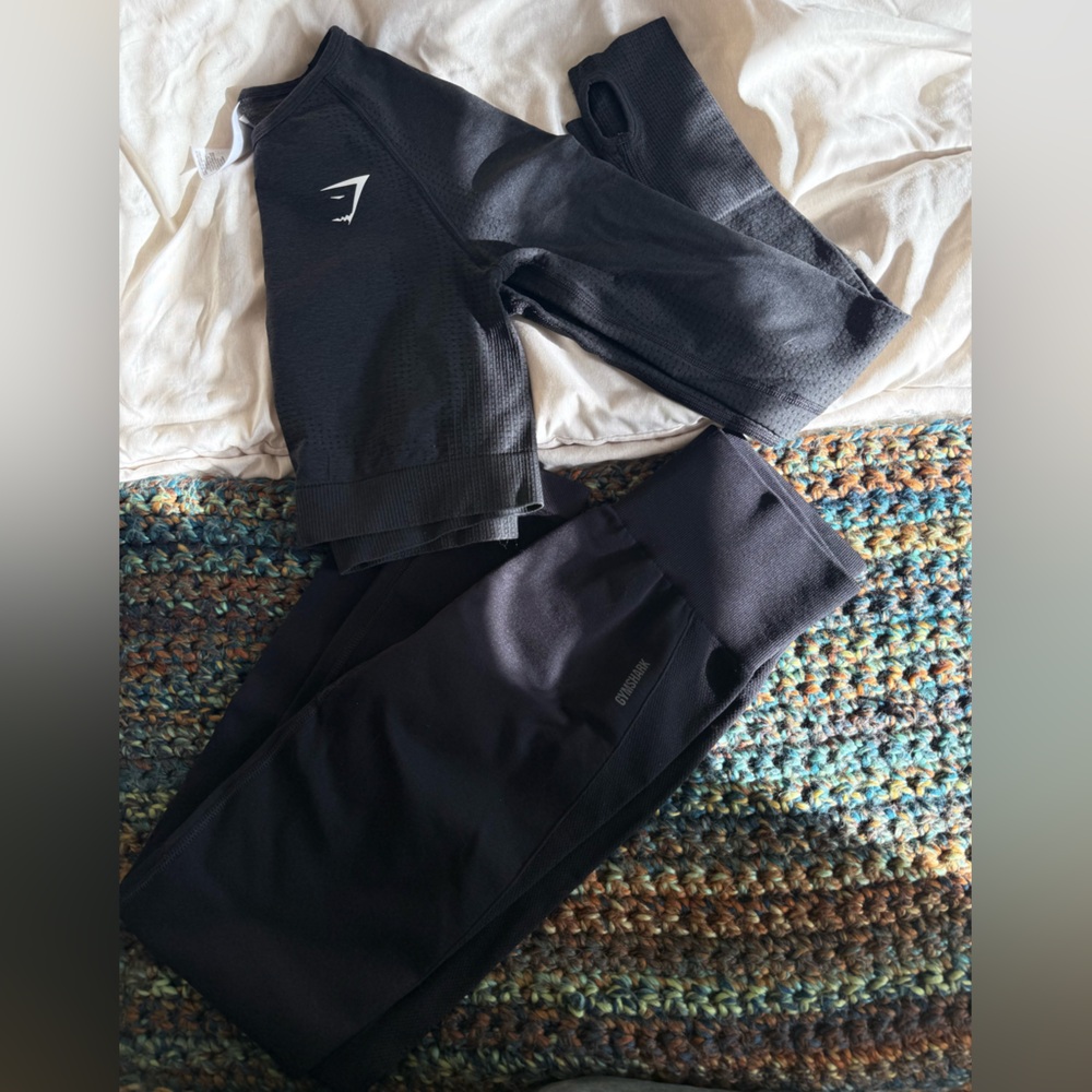 Black Gymshark Activewear Set